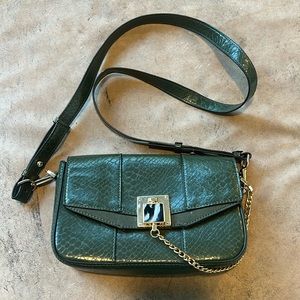 Beautiful olive green cross body shoulder bag-